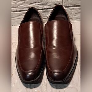 Freeman Free-Flex Clifford Men's Slip-On Dress Loafers Size 10.5M Brown